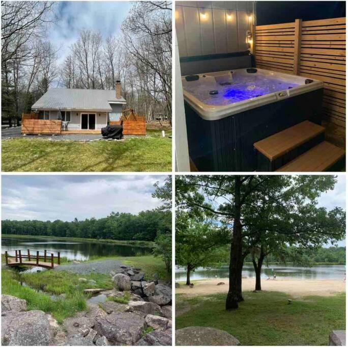 Modern Home Near Lake W Hottub, Game Room, Fireplace Albrightsville エクステリア 写真